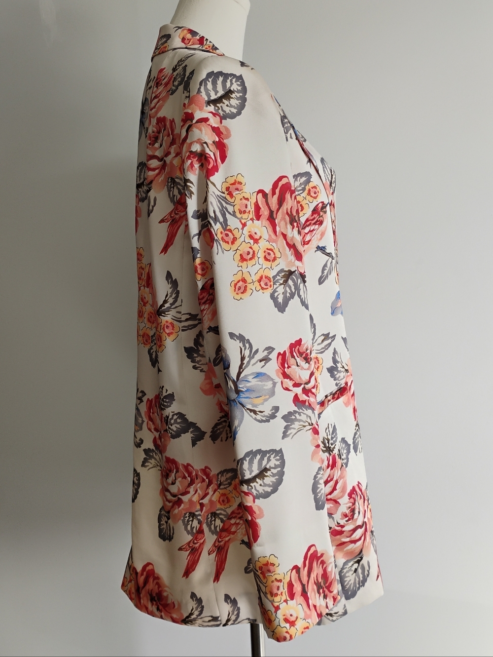 Philosophy Women's Floral Blazer Jacket L - Picture 4 of 12